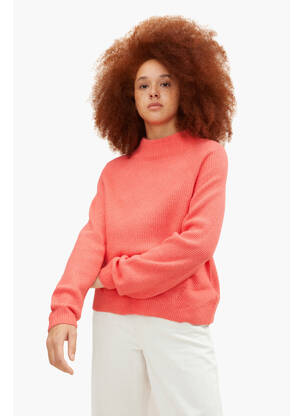 Pull col roulé rose TOM TAILOR femme