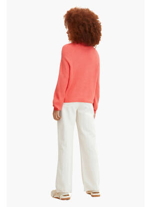 Pull col roulé rose TOM TAILOR femme