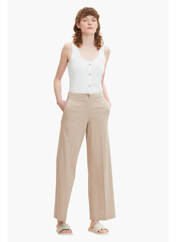 Pantalon flare beige TOM TAILOR pour femme seconde vue