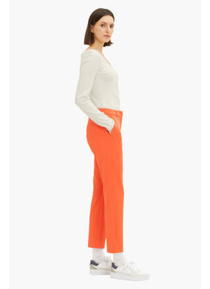 Pantalon chino rouge TOM TAILOR femme