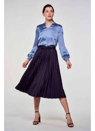 Chemisier bleu MORE & MORE femme