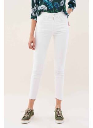 Jeans coupe slim blanc SALSA femme