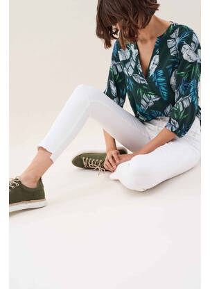 Jeans coupe slim blanc SALSA femme