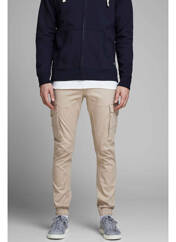 Pantalon cargo beige JACK & JONES pour homme seconde vue