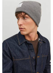 Bonnet gris JACK & JONES pour homme seconde vue