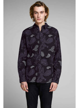 Chemise manches longues noir JACK & JONES homme