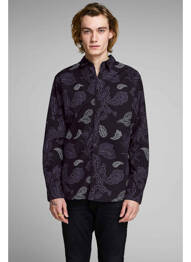 Chemise manches longues noir JACK & JONES homme