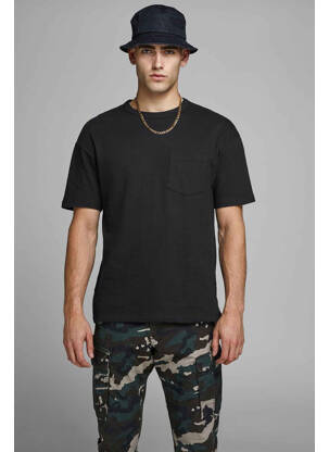 T-shirt noir JACK & JONES pour homme