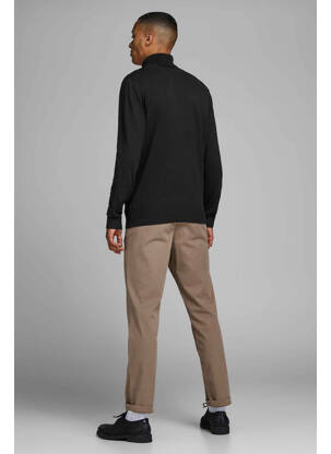 Pull col roulé noir JACK & JONES homme