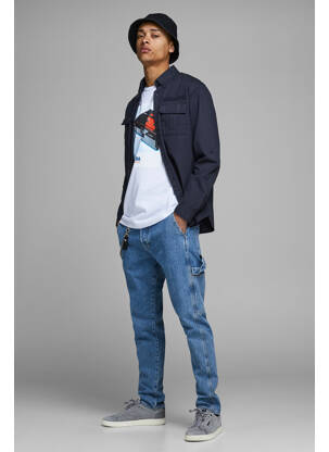 Chemise manches longues gris JACK & JONES homme
