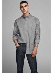 Chemise manches longues gris JACK & JONES pour homme seconde vue