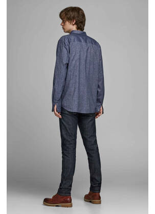 Chemise manches longues bleu JACK & JONES homme