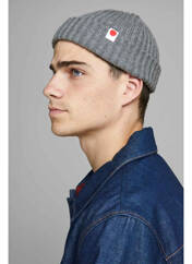 Bonnet gris JACK & JONES pour homme seconde vue