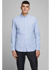 Chemise manches longues bleu JACK & JONES pour homme seconde vue