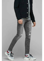 Jeans coupe slim gris JACK & JONES pour homme seconde vue