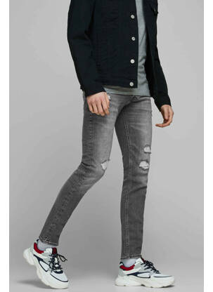 Jeans coupe slim gris JACK & JONES pour homme