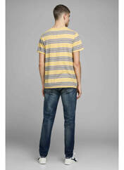 T-shirt jaune JACK & JONES pour homme seconde vue