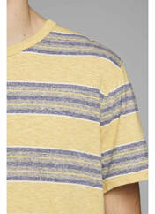 T-shirt jaune JACK & JONES pour homme seconde vue