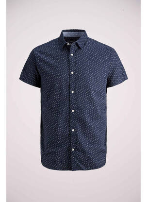 Chemise manches courtes bleu JACK & JONES pour garçon
