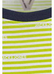 T-shirt jaune JACK & JONES pour garçon seconde vue