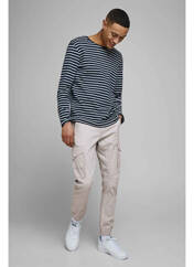 Pantalon cargo beige JACK & JONES pour homme seconde vue