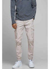 Pantalon cargo beige JACK & JONES pour homme seconde vue