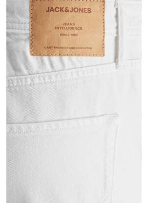 Jeans coupe droite blanc JACK & JONES homme