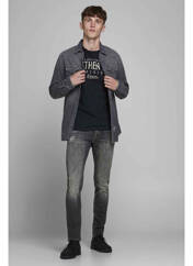 Jeans coupe slim noir JACK & JONES pour homme seconde vue