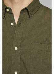 Chemise manches longues vert JACK & JONES pour homme seconde vue