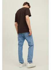 T-shirt marron JACK & JONES pour homme seconde vue