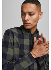 Chemise manches longues vert JACK & JONES pour homme seconde vue