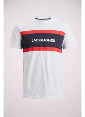 T-shirt blanc JACK & JONES pour garçon seconde vue