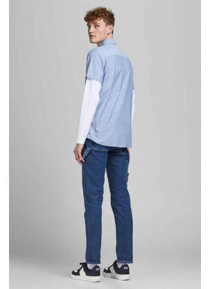 Chemise manches courtes bleu JACK & JONES homme