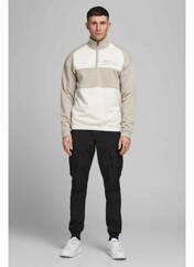 Sweat-shirt gris JACK & JONES pour homme seconde vue