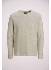 Sweat-shirt beige JACK & JONES pour homme seconde vue