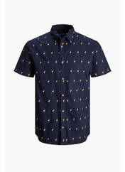 Chemise manches courtes bleu JACK & JONES pour garçon seconde vue