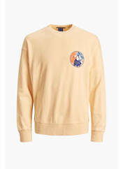Sweat-shirt jaune JACK & JONES pour garçon seconde vue