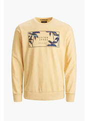 Sweat-shirt à capuche jaune JACK & JONES pour garçon seconde vue