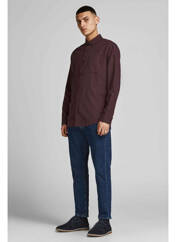 Chemise manches longues rouge JACK & JONES pour homme seconde vue