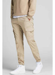 Pantalon cargo beige JACK & JONES pour homme seconde vue