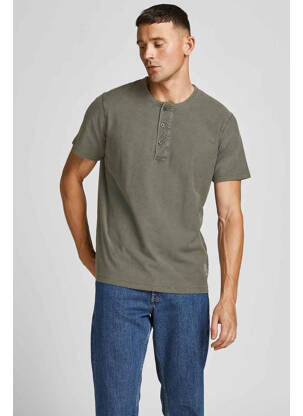 T-shirt marron JACK & JONES pour homme