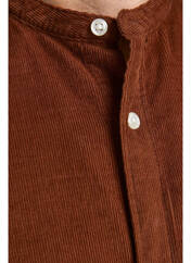 Chemise manches longues marron JACK & JONES pour homme seconde vue