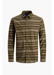 Chemise manches longues vert JACK & JONES pour homme seconde vue