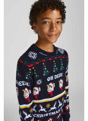 Pull bleu JACK & JONES pour garçon seconde vue