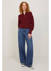 Pull col roulé rouge JJXX pour femme seconde vue