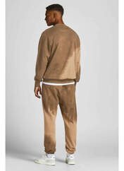Sweat-shirt marron JACK & JONES pour homme seconde vue
