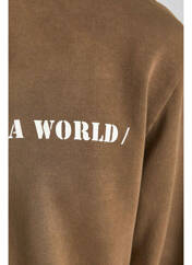 Sweat-shirt marron JACK & JONES pour homme seconde vue