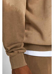 Sweat-shirt marron JACK & JONES pour homme seconde vue