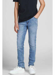 Jeans coupe slim bleu JACK & JONES pour garçon seconde vue