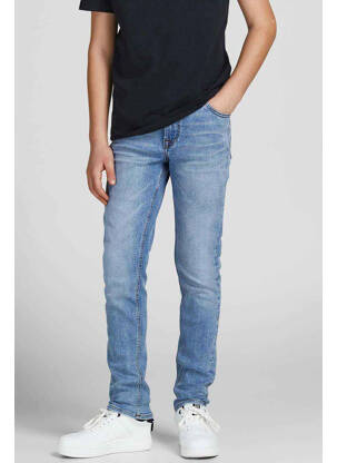 Jeans coupe slim bleu JACK & JONES pour garçon